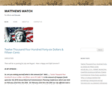 Tablet Screenshot of matthewswatch.com